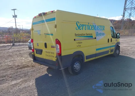 2018 Ram Promaster 2500 High Roof 159 Wb из США, поврежденный, VIN 3C6TRVDG8JE145889